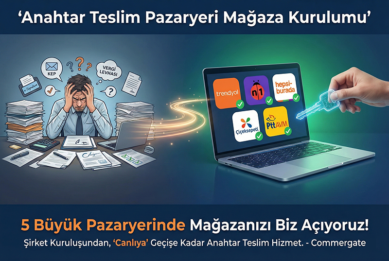 5 Büyük Pazaryerinde Anahtar Teslim Mağaza Kurulumu