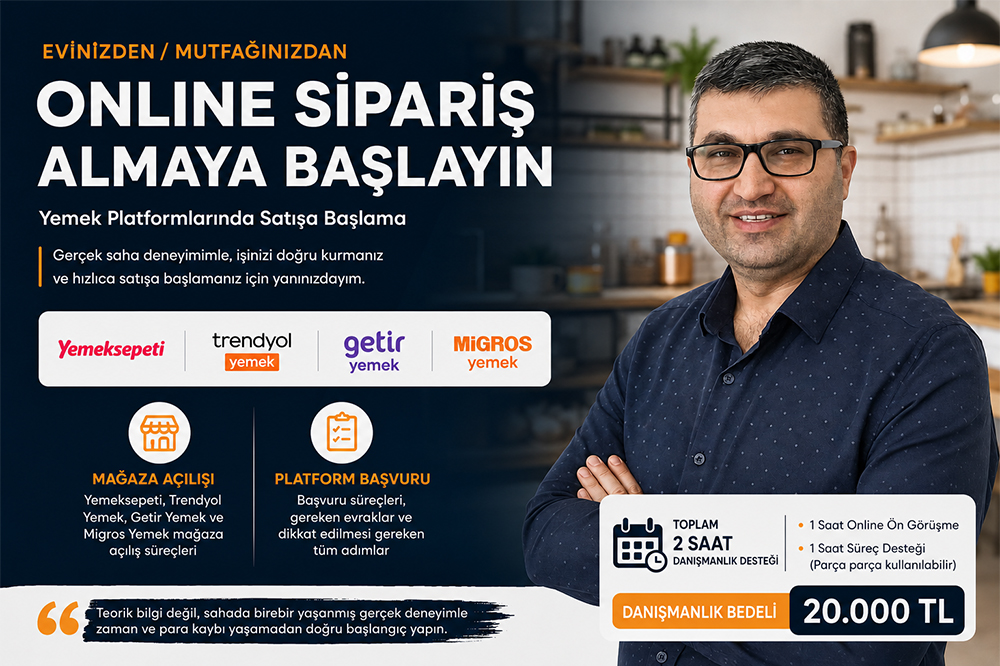 Yemek Platformlarında Satışa Başlama Danışmanlığı